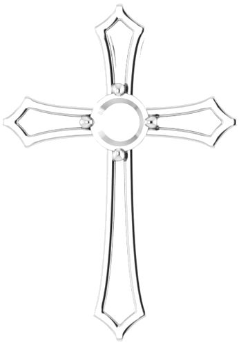 14K White  5.2 mm Round Pendant Mounting (1)