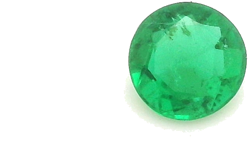 0.17 carat GREEN Round Smaragdas (1)
