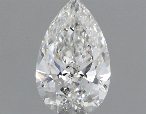 0.61 carat F-SI2 Natūralus Pear Deimantas (1)