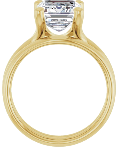Sužadėtuvių Žiedas „Solitaire“ 14k yellow gold Emerald 10mm x 8mm (7)