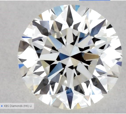 0.35 carat H-VS1 Excellent cut Natūralus Round Deimantas (1)