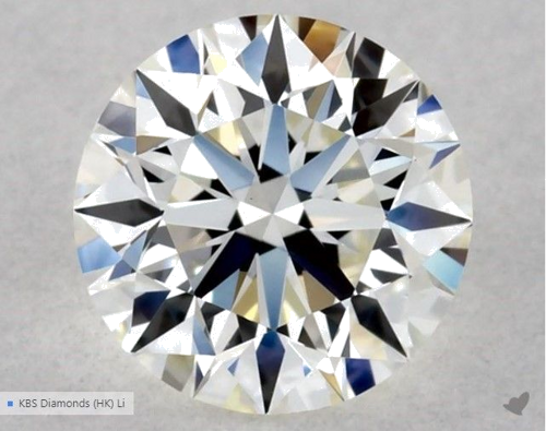 0.53 carat I-VVS2 Excellent cut Natūralus Round Deimantas (1)