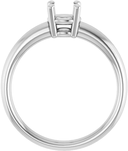 Sužadėtuvių Žiedas „Solitaire“ 14k white gold Round 5.8mm (2)