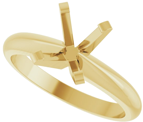Sužadėtuvių Žiedas „Solitaire“ 14k yellow gold Oval 8mm x 6mm (5)