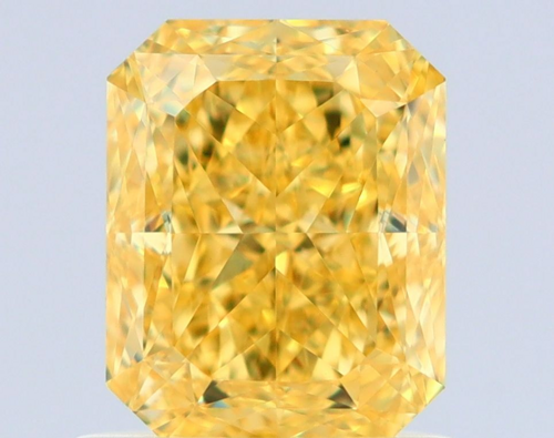 1.11 carat Fancy Vivid Yellow-VVS2 Natūralus Radiant Deimantas (1)
