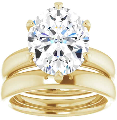 Sužadėtuvių Žiedas „Solstice Solitaire®“ 14k yellow gold Oval 12mm x 10mm (8)