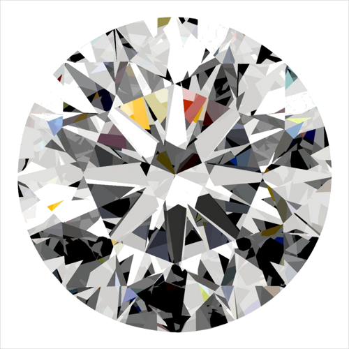 0.33 carat D-VVS1 Excellent cut Natūralus Round Deimantas (1)