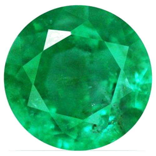 0.67 carat GREEN Round Smaragdas (1)