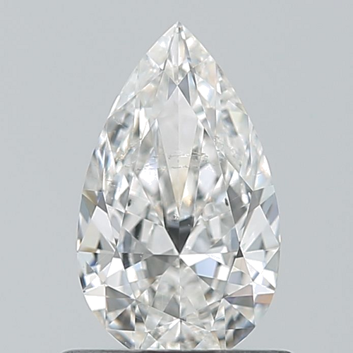 0.6 carat F-SI2 Natūralus Pear Deimantas (1)