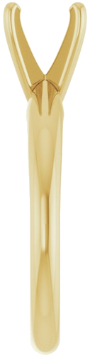 Sužadėtuvių Žiedas „Solitaire“ 14k yellow gold Round 6.6mm x 7.2mm (4)