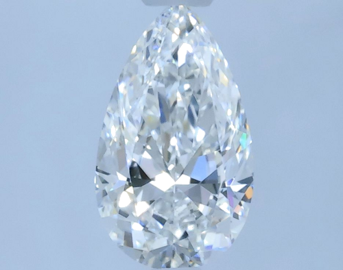 0.45 carat E-VVS1 Natūralus Pear Deimantas (1)