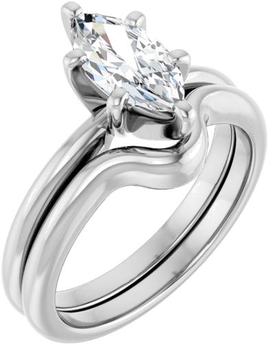 Sužadėtuvių Žiedas „Solitaire“ 925 Sidabro Marquise 10mm x 5mm (6)
