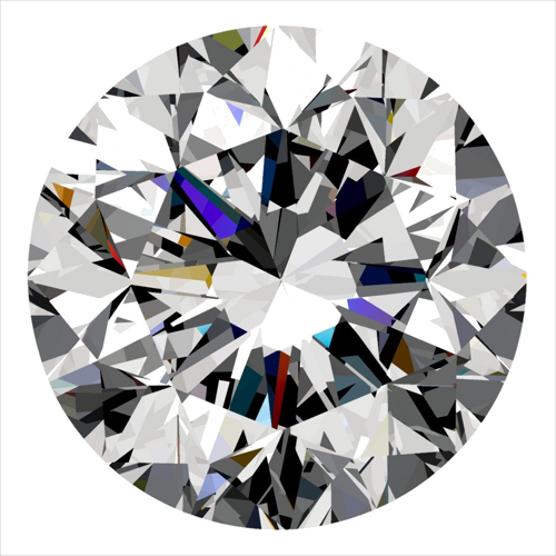 0.3 carat D-VVS1 GD cut Natūralus Round Deimantas (1)