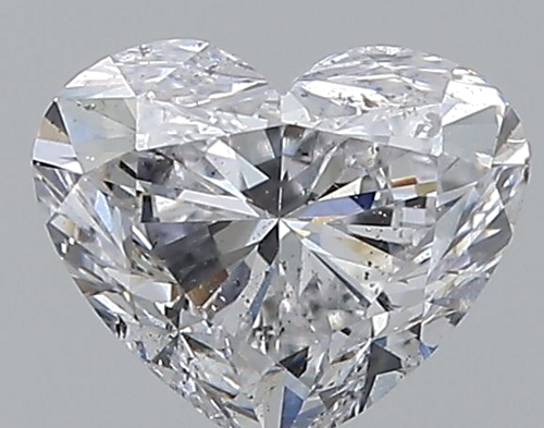 0.7 carat D-SI2 Natūralus Heart Deimantas (1)