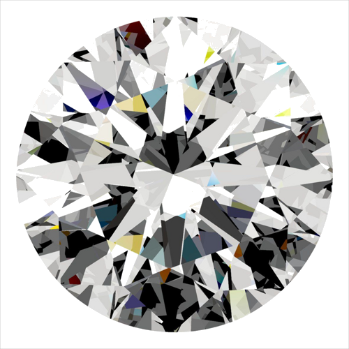 0.5 carat F-SI2 Excellent cut Natūralus Round Deimantas (1)