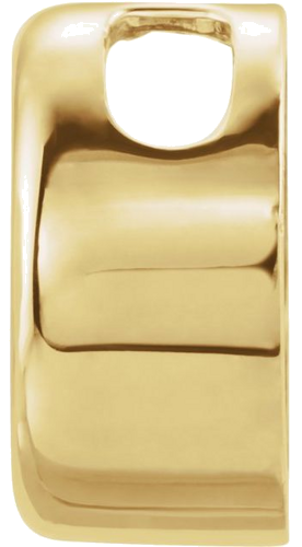 14K Yellow Solitaire Slide Pendant Mounting 6mm   3 4 CT Pendant (2)