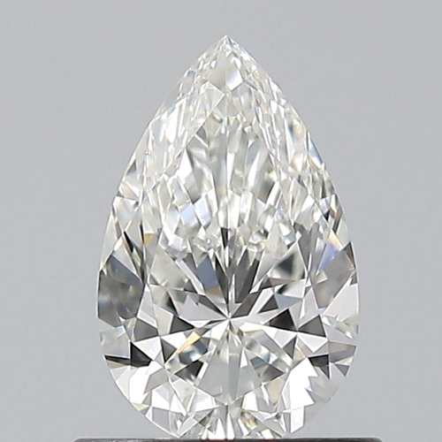 0.7 carat H-VS2 Natūralus Pear Deimantas (1)