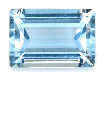 0.6 carat BLUE Baguette Aquamarine (1)