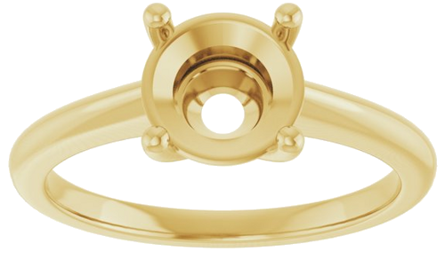 Sužadėtuvių Žiedas „Solitaire“ 14k yellow gold Round 7.4mm (3)