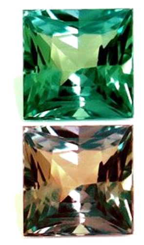 0.11 carat GREEN Square Alexandrite (1)