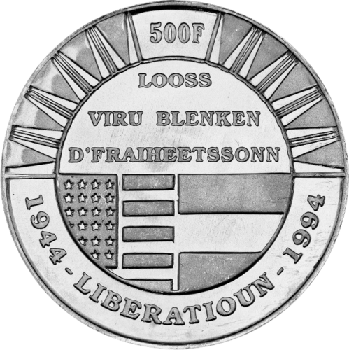 1994 Liuksemburgas Išlaisvinimas sidabrinė moneta (1)