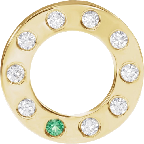 Pakabukas „Family Loop“ 585 Geltonojo Aukso Round 1.5mm (3)