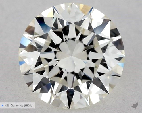 1.02 carat K-VVS1 Excellent cut Natūralus Round Deimantas (1)