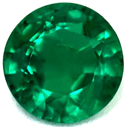 0.47 carat GREEN Round Smaragdas (1)