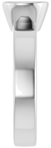 Sužadėtuvių Žiedas „Bezel-Set Solitaire“ 950 Platinos Elongated Cushion 8.5mm x 6.5mm (4)