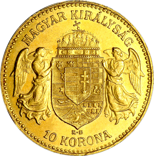 10 крон Австро-Венгрия Франц Иосиф I (1892-1915) золотая монета (2)