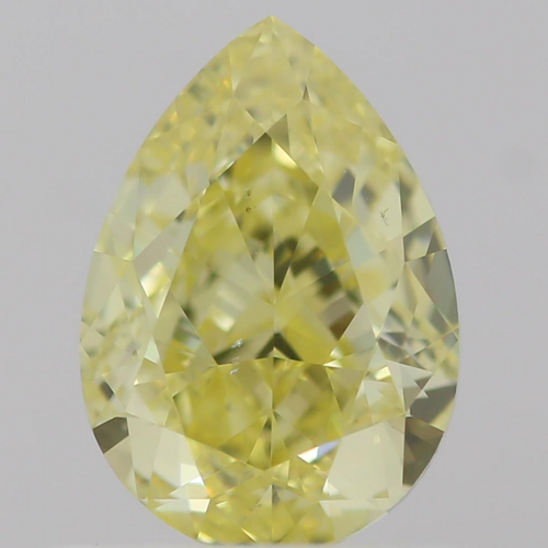 0.61 carat Fancy Intense  Yellow-VS2 Natūralus Pear Deimantas (1)