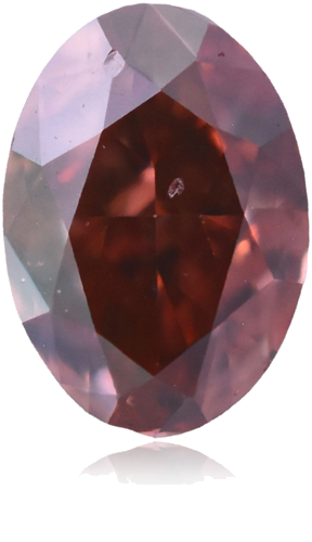 0.2 carat Fancy Deep Orangey Pink-VS2 Natūralus Oval Deimantas (1)