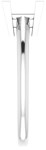 Sužadėtuvių Žiedas 950 Platinos Square 6mm (4)