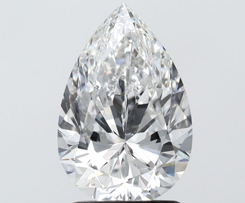 2.01 carat F-VS1 Natūralus Pear Deimantas (1)
