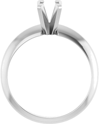 Sužadėtuvių Žiedas „Solitaire“ 585 Baltojo Aukso Emerald 6mm x 4mm (2)