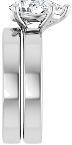 Sužadėtuvių Žiedas „Solitaire“ 14k white gold Pear 10mm x 7mm (9)