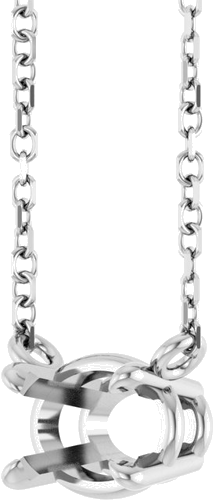 Pakabukas „Solitaire“ 585 Baltojo Aukso Oval 7mm x 5mm (2)