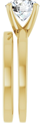 Sužadėtuvių Žiedas „Solitaire“ 14k yellow gold Round 8mm (9)