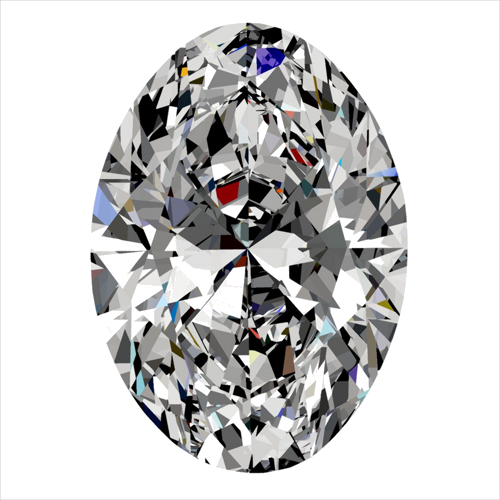 0.3 carat E-VS2 Natūralus Oval Deimantas (1)
