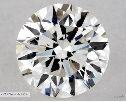 0.5 carat G-VS2 Excellent cut Natūralus Round Deimantas (1)