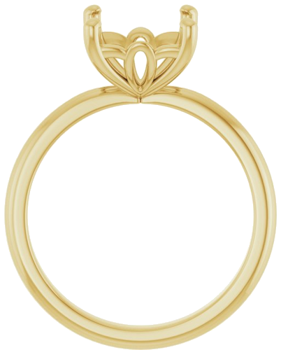 Sužadėtuvių Žiedas 14k yellow gold Asscher 8mm (2)