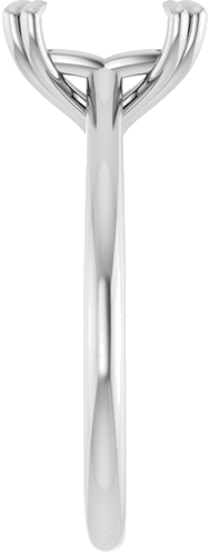 Sužadėtuvių Žiedas „Solitaire“ 585 Baltojo Aukso Emerald 8mm x 6mm (4)