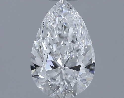 0.6 carat D-VS2 Natūralus Pear Deimantas (1)