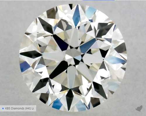 0.5 carat J-VVS2 Very Good cut Natūralus Round Deimantas (1)