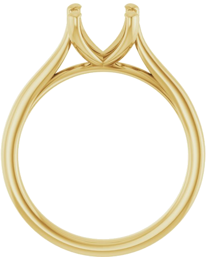 Sužadėtuvių Žiedas „Solitaire“ 585 Geltonojo Aukso Cushion 7mm (2)