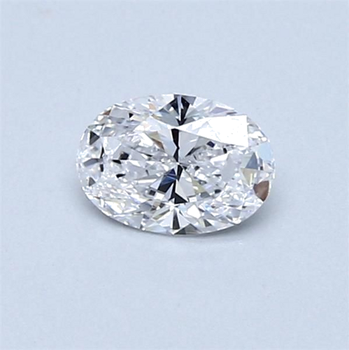 0.42 carat D-VVS2 Natūralus Oval Deimantas (1)