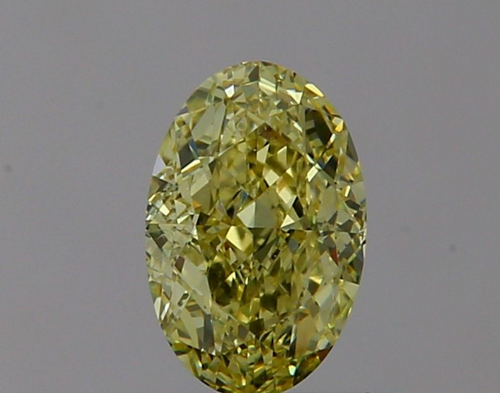 0.61 carat Fancy Yellow-VS2 Natūralus Oval Deimantas (1)