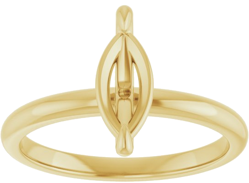 Sužadėtuvių Žiedas „Solitaire“ 10k yellow gold Marquise 10mm x 5mm (3)
