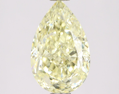 2.01 carat Fancy Light Yellow-VS2 Natūralus Pear Deimantas (1)