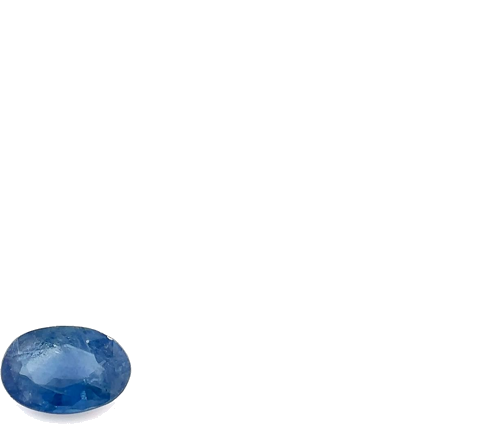 0.57 carat BLUE Oval Safyras (1)
